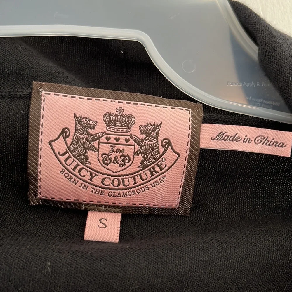 Juicy Couture Black Lightweight Drape Wrap Sweater - Picture 5 of 8